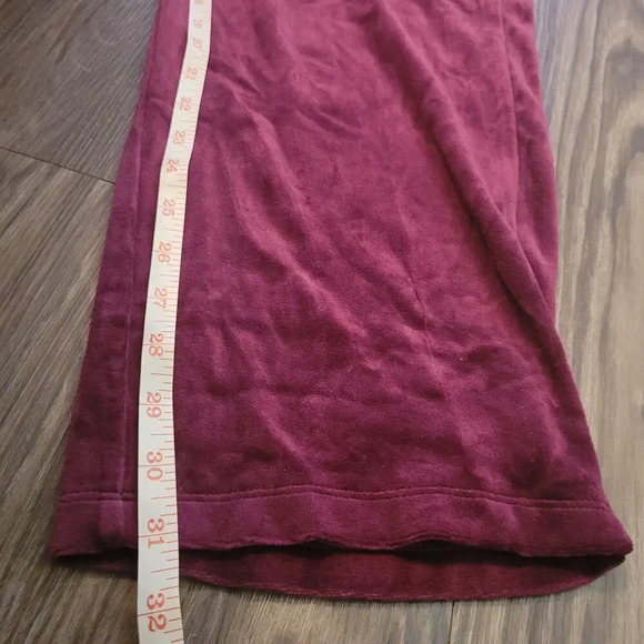 Talbots Womens Luxe Velour High Waist Leggings Size 3X Burgundy Pull On NEW - Picture 8 of 10